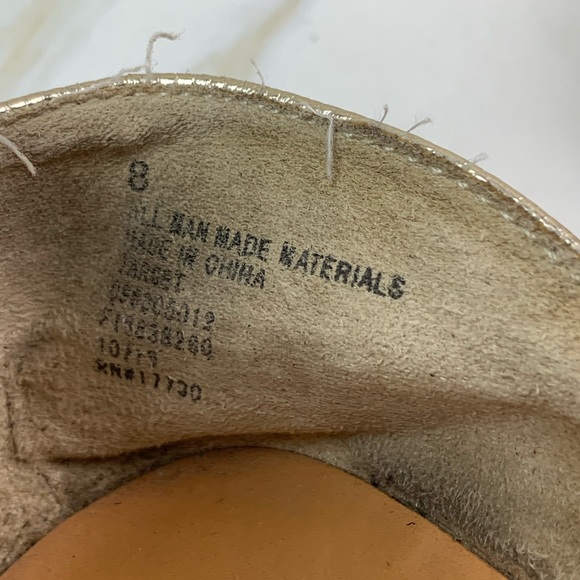 🔥4 for 25 Dolce Vita Brown & Gold Flats - Picture 7 of 7